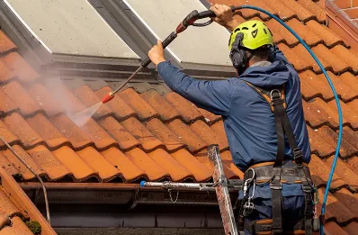 Démoussage et hydrofuge de toiture à Bram